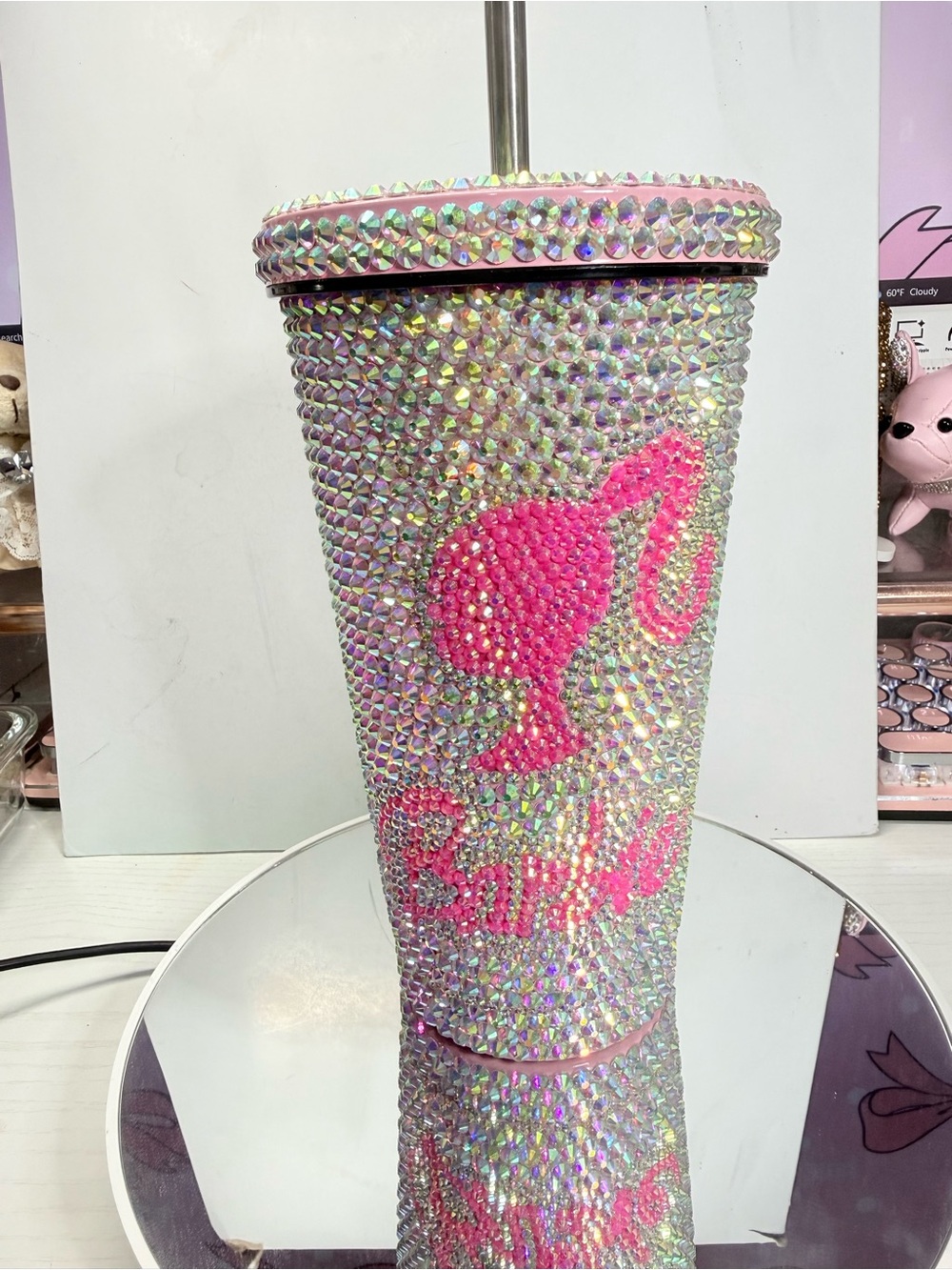 Barbie rhinestone cup AB CRYSTALS 24 oz  NEW
ready for ship
